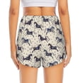 thumbnail image 2 of Lsque Horse Printed Women's Running Shorts with Liner Pockets,Elastic Quick Dry Workout Athletic Gym Yoga Shorts,Womens High Waist Shorts-Large, 2 of 9