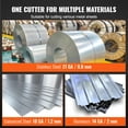 thumbnail image 6 of KFFKFF Metal Cutter Drill Attachment, Metal Shears Attachment with 360 Degree Pivoting Head, for Cutting Max. 21 GA Stainless Steel, 18 GA Galvanized Steel, and 14 GA Aluminum Metal Sheets, 6 of 9