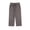 Gray, variant on Women's Plus Size Elastic Waist Ankle-Length Pants, Soft Cotton Linen Blend for Everyday Casual with Pockets
