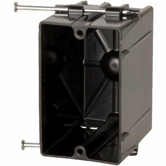 Allied Moulded P-201 Flexbox Single Gang Angled Nail Switch - Outlet Box