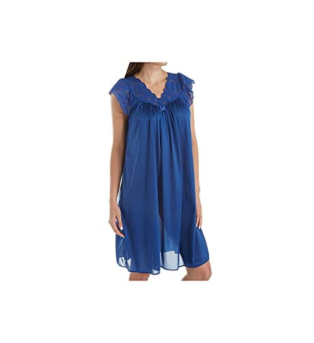 Shadowline Women's Plus-Size Silhouette 40 Inch Short Cap Sleeve Waltz Gown