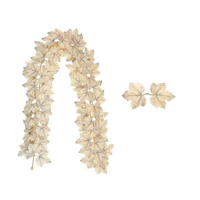 Halloween Products Festival Atmospheres Decoration Simulation Maple Leaf Vines Spots Artificial Fake Leaves