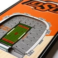 thumbnail image 3 of YouTheFan NCAA Oklahoma State Cowboys 6'' x 19'' 3D Stadium View Banner, 3 of 7