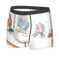 thumbnail image 2 of Balery Animals in Transport Men's Boxer Briefs, Soft and Breathable Cotton Underwear with nylon Waistband-Medium, 2 of 9