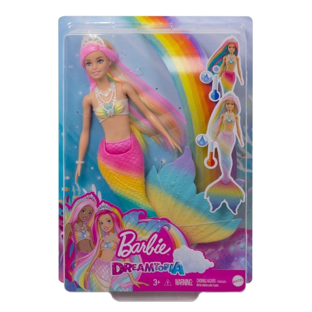 Muñeca Barbie Dreamtopia Sirena Arcoíris Mágico Bodega Aurrera