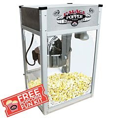 Palace Popper 8oz Stainless Steel Hot Oil Popcorn Maker Machine with Free