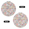 thumbnail image 2 of Bingfone Passport Stamp Print Compact Vanity Makeup Mirror for Men Women Girls for Pocket Purse Wallet Handbag,Portable Small Handheld Beauty Mirror-Round Shape, 2 of 9