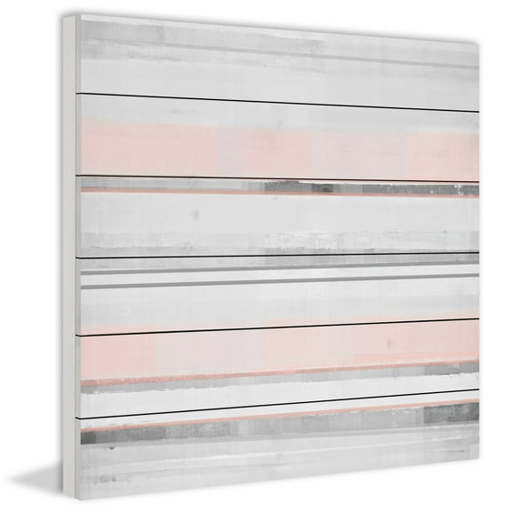 Marmont Hill Pink and Grey White Wood Wall Art
