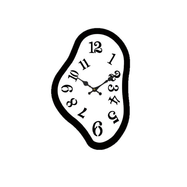 Reloj de pared derretido, reloj colgante, decorativo, para dormitorio, regalo, oficina, silencioso. 30 cm x 195 cm