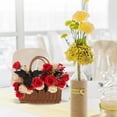 thumbnail image 2 of CRAFTHROU Shopping Basket Grocery Basket Brown 1Pcs Rustic Storage Packaging, 2 of 4