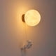 thumbnail image 1 of Aplique de pared para interior (blanco), aplique de pared moderno de 15 cm, aplique de pared LED con diseño de luna y astronauta, lámpara de pared para dormitorio infantil., 1 of 5