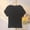 Black, variant on Women's Plus Size Short Sleeve Tops Under $10 ​Free Shipping Summer Casual Solid Color Loose Sleeveless V-Neck Top