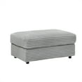 thumbnail image 4 of 59.05” Oversized Chaise Lounge Chair with Ottoman, Corduroy Upholstered Sofa Couch with Storage Spaces&Cup Holder, Comfy Reclining Sleeper Chair for Living Room, 4 of 6