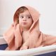 thumbnail image 4 of Baby Hooded Bath Towel Shower Towel Face Towel BreathableQuick-Drying Soft Bathrobe Blanket Children Infant Poncho Orange pink, 4 of 4