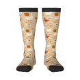 thumbnail image 1 of Fotbe Autumn and Thanksgiving Calcetas Divertidas Estampadas para Hombre y Mujer, Calcetas de Algodón hasta la Rodilla para Caminar, Correr, Enfermería y Embarazo, 1 of 6