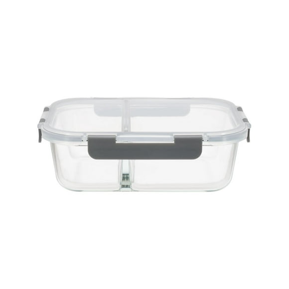 MS DIVIDED GLASS CONTAINER 980ML, Volume - 980ml