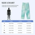 thumbnail image 4 of Lsque Blue Marble Print Men's Pajama Pants, Lounge Pant - Comfortable Home Wear,Elastic Waistband, Stylish Design-XX-Large, 4 of 9
