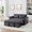 Antique Gray + Velvet + Wood + Primary Living Space + Medium-Soft + Cushion Back + Delicate Duty + American Design,American Traditional,Traditional + Square Arms + Velvet + Solid Wood + 2 Seat, variant on Convertible Sofa Bed with Adjustable Back, Velvet, 3 Positions, Blue, 54 Inch
