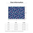 thumbnail image 5 of Uemuo Plants And Flamingos Printed Throw Blanket for Couch, Fluffy Fuzzy Blankets for Bed, Sofa, Cozy Flannel Faux Fur Blanket-80"x60", 5 of 6