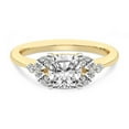 thumbnail image 4 of IGI Certified 1 Carat Cushion Shape Lab Grown Diamond Engagement Ring | 14K Yellow Gold | Beatrice Marquise Side Stone Diamond Ring | FG-VS1-VS2 Quality Friendly Diamonds, 4 of 6