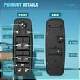thumbnail image 5 of Nilight Power Master Window Switch Compatible with 2011 2012 2013 2014 2015 2016 Dodge Journey Front Left Driver Side Window Control Switch Replacement Set with Removal Tool, 2 Years Warranty, 5 of 10