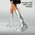 thumbnail image 6 of DREAM PAIRS Women Chunky Platform Knee-High Boots Round-Toe, Side-Zip Tall Boots for Stylish Comfort, 6 of 6