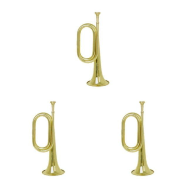 Wosthever Trompeta de caballería de latón, juguete de aprendizaje temprano, instrumento musical, juguetes vocales para niños, cuerno con Type1 NO1