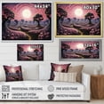 thumbnail image 4 of Designart "Dusk Topiary Fantasy" Surrealism Floater Framed Wall Art Living Room, 4 of 5