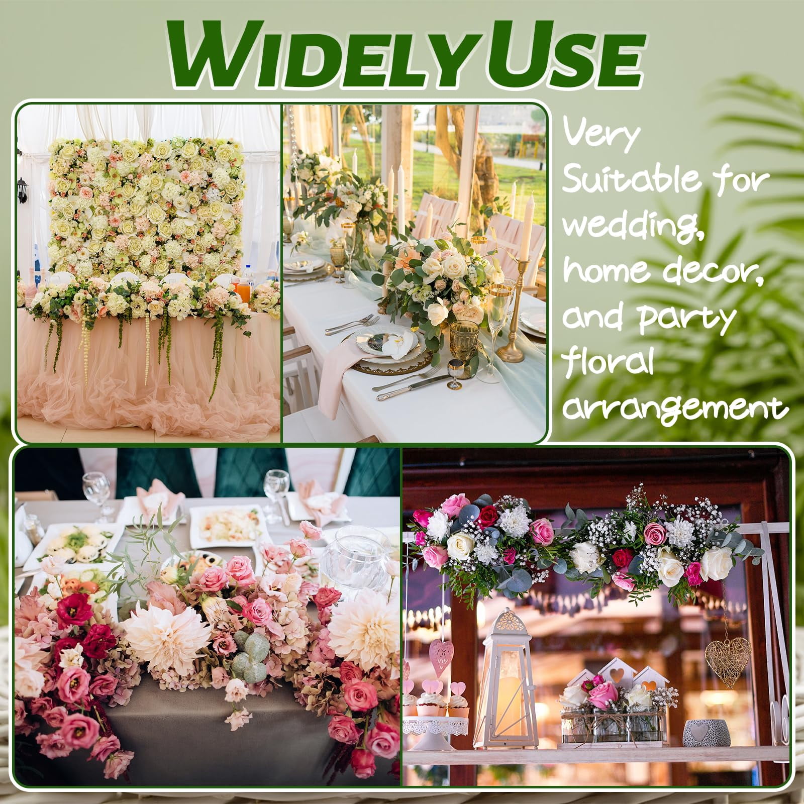 2 Pieces Floral Foam Cage, Flower Arrangements Supplies With Rectangle Holder, Bricks for Fresh Flower Wedding Holiday Decorations