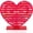 Red, variant on Heart-Shaped Acrylic Earring Holder Stand for Studs & Dangles, Romantic Jewelry Organizer for All Ages, Vanity Dresser/Boutique Decorative Display Holds 85 Pairs wIth 171 Holes (Pink Gradient)