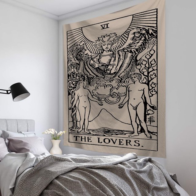 Astrological divination tapestry Tarot style wall hanging Bedroom home decoration cloth