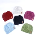 thumbnail image 4 of Chapeau Chaud pour Femmes, Tuque Queue de Cheval, Chapeau Queue de Cheval en Tricot Extensible, Chignon Décoiffé Élevé, 4 of 5