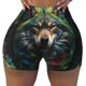 thumbnail image 2 of Fotbe Realistic Style Colorful Wolf Shorts Sin Costuras – Shorts Deportivos de Cintura Alta para Mujer, Elásticos para Gimnasio, Yoga, Running o Ciclismo-XX-Large, 2 of 8