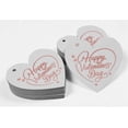 thumbnail image 4 of Inkdotpot Pack Of 50 Real Rose Gold Foil Paper Tags Happy Valentine's Day Valentine Favor Hang Tags, 4 of 6