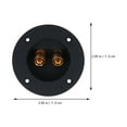 thumbnail image 2 of SHOWERORO 2Pcs Subwoofer Box Terminal Cups for Signal Transfer Black ABS Round Design, 2 of 4