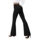 thumbnail image 2 of Pantalones vaqueros COPYLEAF para mujer, cintura alta, color negro, 2 of 6
