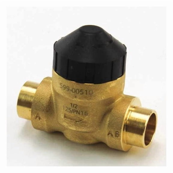 Siemens Sweat Zone Valve,1/2",2-Way,1.0 CV 599-00510