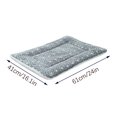 thumbnail image 2 of RoamHome Warm Cat Bed Dog Bed for Autumn Winter Pet Soft Sleeping Cushions for Cats Dogs Coral Velvet Sleeping Pad for Pets Rectangle Kennel Cushion 16x24 Inches (A), 2 of 9