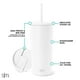 thumbnail image 2 of Vaso aislante moderno, sencillo, con tapa y pajita, 500 ml, 2 of 6