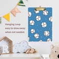 thumbnail image 4 of FORMRS Acrylic Clipboard with Low Profile Clip Standard A4 Letter Size, 12.5" x 9", Baseballs Pattern, 4 of 8
