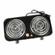 thumbnail image 2 of Estufa de cocina portátil eléctrica de doble quemador de 2000 W, 2 of 8