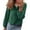 501_Green, variant on MEICHEN Womens Long Sleeve Tops Solid Color Long Sleeved Ruffled Shirt V Neck Front Button Blouse Casual Business Top Womens Tops