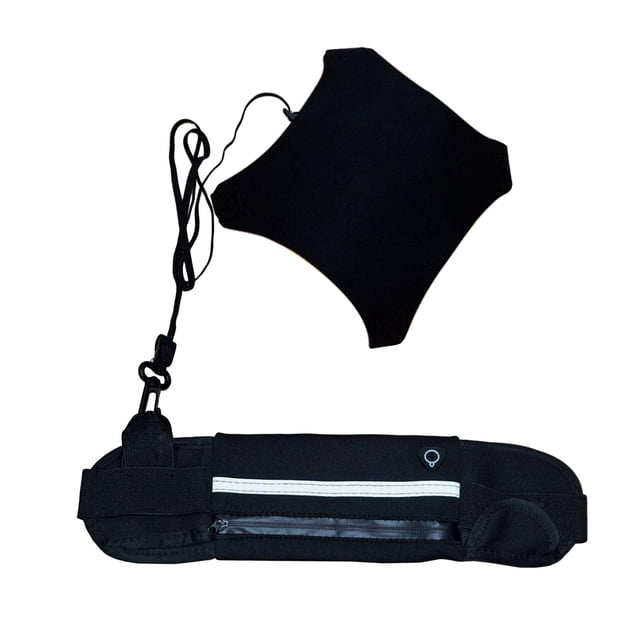 Riñonera Para Entrenador De Fútbol, Cinturón Para Patear Balón De Fútbol Con Cinturón Ajustable, Color Negro