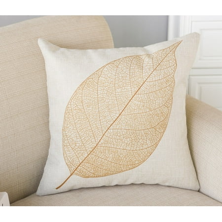 Kidney Pillow Set - CLEARANCE! Set of Two Throw Pillows Case, Justdolife Leaves Cushion Cover Bed Sofa Square Throw Pillow Case Home Office Decor Decorative for Couch Bedding 18'*18'