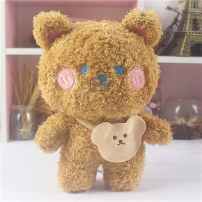 Nueva mochila de dibujos animados de Disney, oso de peluche, juguete Kawaii, mochila de muñeca suave, regalo para niños de 25cm zhangmengya LED