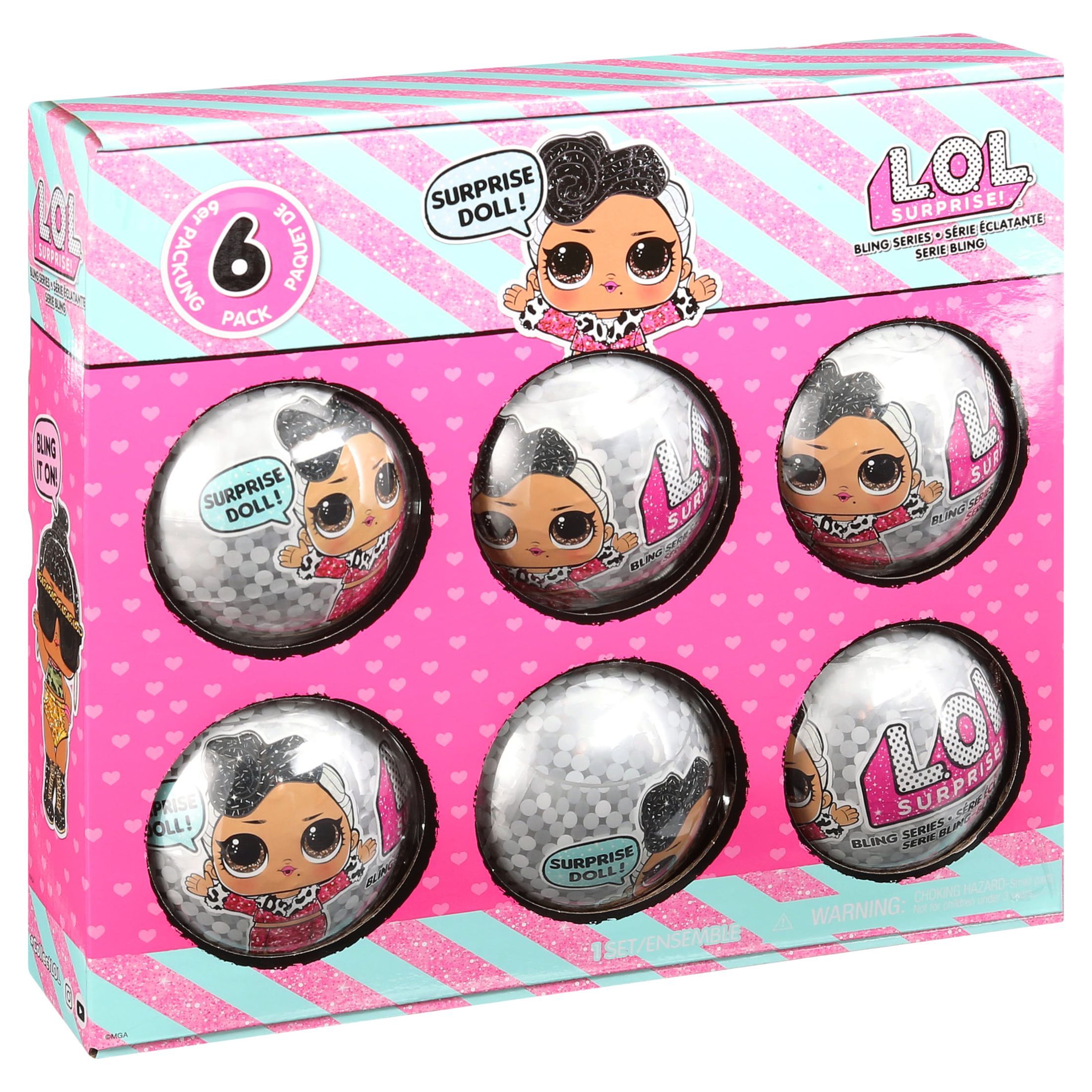 LOL Surprise Bling Series Doll Playset, 6 Pieces, Great Gift for Kids Ages 4 5 6+ - image 4 of 8