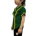 thumbnail image 2 of Lappel Kids Baseball Button Down Jersey League Sports Team Uniforms Size 12 Month to 10 Years Short Sleeve Athletic Sports Tee Shirts Made in USA, 2 of 4