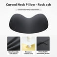 thumbnail image 4 of Patented Dual-Layer Cervical Neck Roll Pillow – Massage Nub Top + Firm Memory Foam Base, Ergonomic Support,Cooling Breathable Case – Relieves Neck Pain from Office, Travel & Poor Posture - Dark Gray, 4 of 4