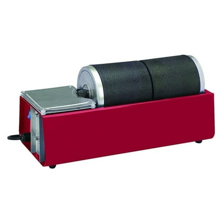 Rock Tumbler Kit - Dual Drum Polisher by TNM - 3lb Capacity - for Rocks, Glass, Stones & Metals - Quiet Operation - Professional Finish