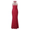 thumbnail image 5 of LYXSSBYX Womens Dresses Long Sleeve Clearance Fashion Women's Elegant Sexy Casual Sleeveless Sling Strap Pure Color Long Dress, 5 of 8